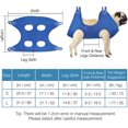 thumbnail image 3 of Kit de aseo para perros, [7 en 1] Hamaca de tela para mascotas con peine, gancho en S y correa, arnés colgante para cortar uñas, baño de perros, S, azul, 3 of 5