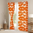 thumbnail image 3 of Homewish Orange Abstract Ombre Curtains Pack of 2 (42x84 Each), Chic Minimalism Curtains Blackout, Mid Century Fashion Bedroom Curtains, Living Room Curtains Decor, 3 of 6