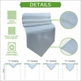 thumbnail image 5 of Sky Blue Table Runner Linen Burlap Table Runner 36 Inches Small Modern Solid Textured Minimalist Dresser Scarves for Kitchen Island Coffee Dining Room Party Wedding Banquet Holiday Decoration 13"x36", 5 of 8