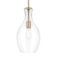 thumbnail image 3 of 42047NBRCS Kichler Lighting Everly - 1 Light Pendant-17.75 Inches Tall and 9 Inches Wide-Natural Brass Finish-Clear Seeded Glass Color, 3 of 4