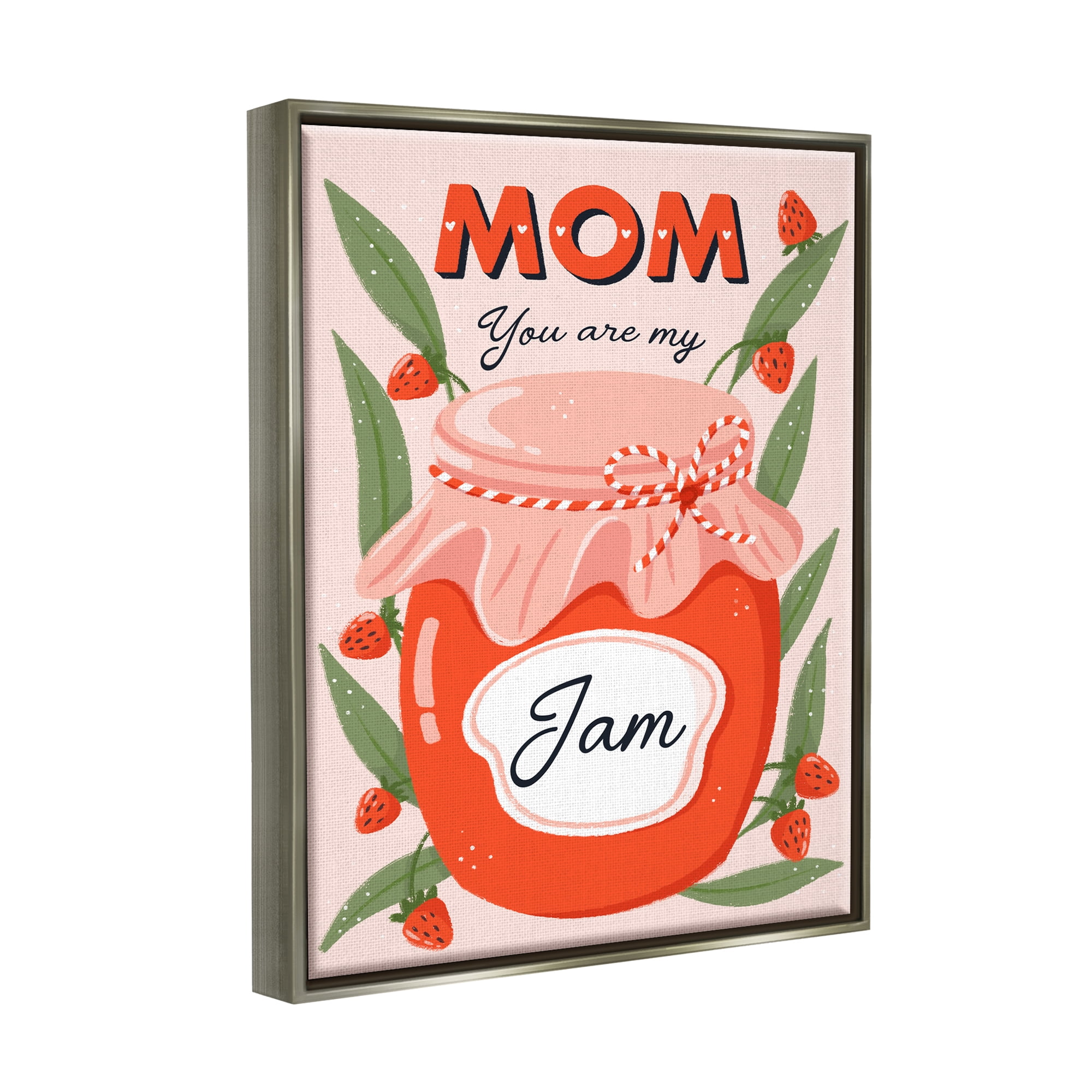 Stupell Industries You Are My Jam Mother's Day Holiday Painting Gray Floater Framed Art Print Wall Art