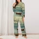 thumbnail image 2 of Balery Serene Coastal Blue Sky Conjunto de Pijama con Estampado para Mujer, Conjunto de Dos Piezas con Manga Larga, Ropa de Dormir Suave con Bolsillos, Pijamas Cómodos-Small, 2 of 7