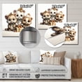 thumbnail image 4 of Designart "Joyfull nursery Teddy Bears IV In White and Brown"Nursery Teddy Bear's Metal Wall Art White Nursery Office Room Wall Art, 4 of 6