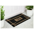 thumbnail image 2 of Calloway Mills 107393672 Modern Black Hello  Doormat 3" x 6", 2 of 2