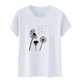 thumbnail image 5 of Blusas de Manga Corta para las Mujeres Divertida Impresión Cuello Redondo Camiseta Vintage, Blusas de Primavera para las Mujeres, 5 of 5