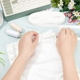thumbnail image 2 of Women's Wedding Dress Zipper Replacement Adjustable Fit Satin Corset Kit Loops White Lace-up Back Kit with with Polyester Boning, 2 of 7