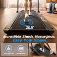 thumbnail image 5 of YPOO Walking Pad with Foldable Handles, 2.5HP Incline Treadmill, 350 Ibs Capacity, LED Display, Black, 5 of 9