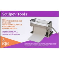 Sculpey: Clay Conditioning Machine - Pasta Machine, Clay Tool, 9 Thickness Settings, Crank Handle, stainless-steel, Arts & Crafts Supplies