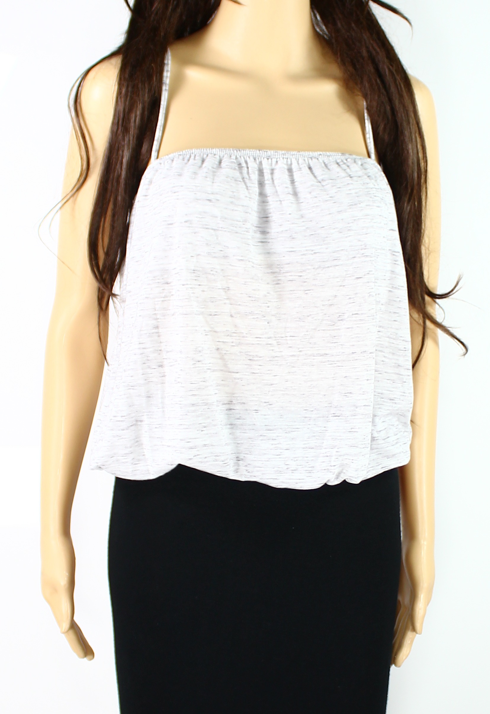 Eberjey Eberjey NEW Gray Size Large L Junior BubbleHem Marled Bra Cami Top
