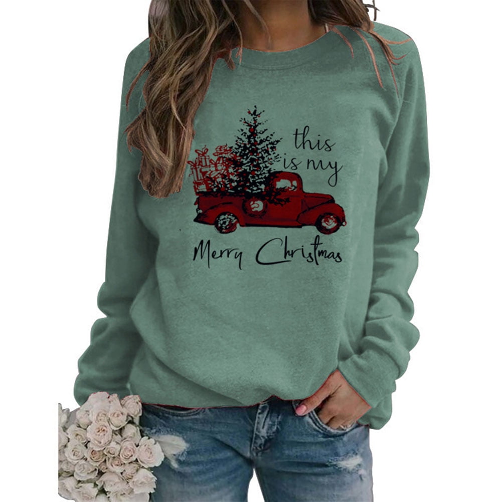 green sweatshirt with white collar