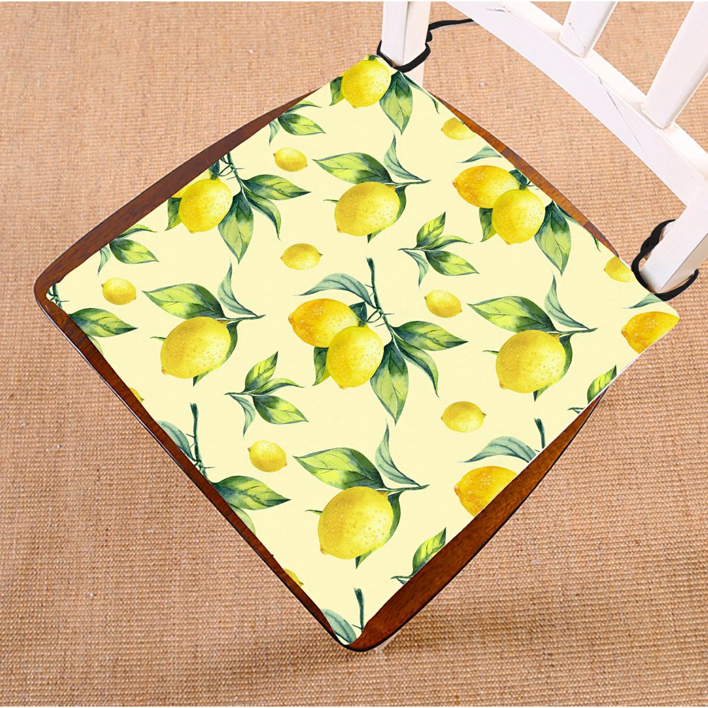 ABPHQTO Lemon Yellow Chair Pad Seat Cushion Chair Cushion Floor Cushion