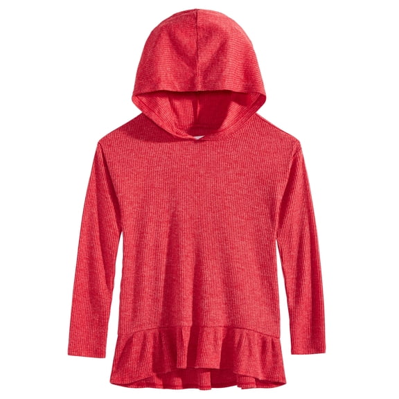 Epic Threads Big Kid Girls Hooded Sweatshirt,Tango Red,XL