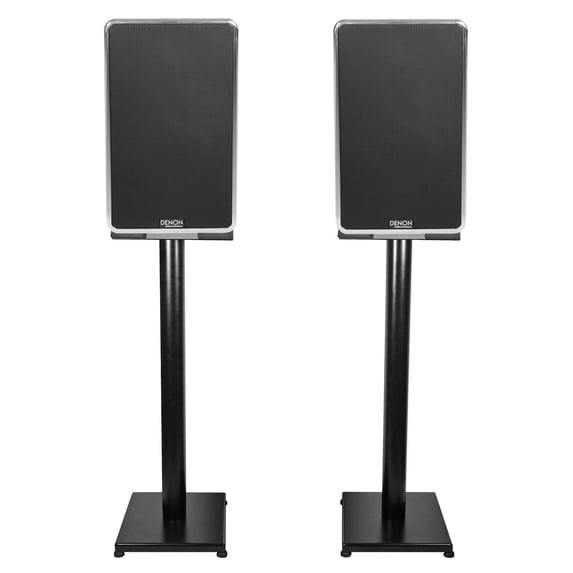 Pair Denon DN-508S 8" 220w RMS 3Way Studio Reference Monitor Speakers+29" Stands