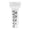 White2, variant on High Borosilicate Glass Rain Gauge, Clear Test Tube Rain Measure with Scale, Scratch Resistant Rain Meter for Garden, Lawn, Yard, Meteorology Hobby, 1 Pack