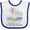 White and Royal, variant on Inktastic My Daddy Loves Me to the Moon and Back Elephant Family Boys or Girls Baby Bib