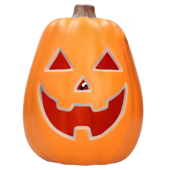 Light-Up Jack-o'-Lantern, Orange, 11", Halloween by Way To Celebrate