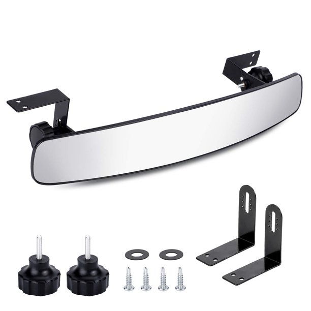 Espejo retrovisor trasero para carrito de golf BETOOLL, convexo ancho de 16,5"