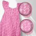 thumbnail image 2 of French Connection Girls' Floral Smocked Sundress with Flutter Sleeves for Kids (Sizes 4-16), 2 of 8
