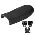thumbnail image 2 of Asiento plano estilo Cafe Racer de cuero sintético para motocicleta, cojín para CG125 GN CG CB400SS, 2 of 9
