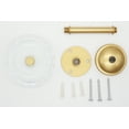 thumbnail image 4 of MERIVILLE Set of 2 Fleur Crystal Window Drapery Medallion Holdbacks, Curtain Tiebacks, Wall Hook, Tassel Holder, Gold, 4 of 6