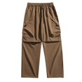 thumbnail image 5 of Miluxas Hiking Pants for Men, Lightweight Mens Travel Pants Quick Dry Fishing Pants Men Water Resistant Outdoor Pants Work Brown, 5 of 5