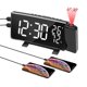 thumbnail image 1 of Projection Alarm Clock with Dual Alarms, Ceiling Radio Projection Alarm Clock 180 Big Digit Digital Clock, 3 Color Switch, Dual Alarm, Dual USB Port, 1 of 5