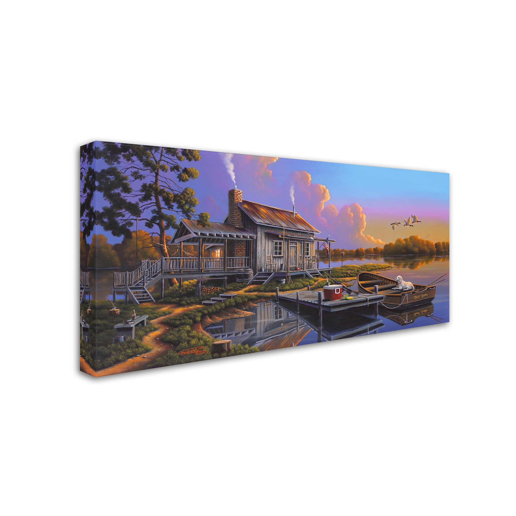 Trademark Fine Art 'Patiently Waiting' Canvas Art by Geno Peoples