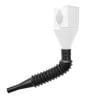 Retractable Auto Funnel with Built-in Filter - Flexible, Durable Plastic Oil Funnel for Gasoline, Motor Oil, Coolant - Wide Snap Opening, Foldable Design for Cars, Trucks, Motorcycles, ATVs