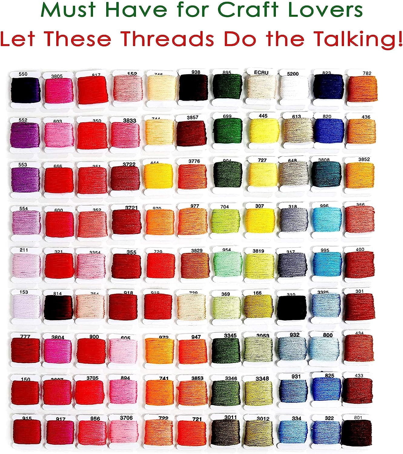 The Original 108-Color Embroidery Floss Kit – 99 Cotton & 9 Metallic Threads with DMC Color Coding – Perfect for Cross Stitch, Friendship Bracelets, String Crafts, and Embroidery Thread Organizer Box