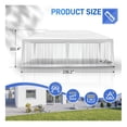 thumbnail image 3 of 10x20 FT Party Tent with Mesh Sidewalls - Outdoor Event Canopy - Waterproof PE Top - Insect Protection - Garden Gazebo for Parties & Picnics, 3 of 9