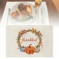 thumbnail image 1 of asddcavvf Pumpkin Autumn Meal Mat 12x18 Inch Autumn Thanksgiving Retro Table Mat Suitable For Party Dining Decoration Tall Dining Table Set, 1 of 5