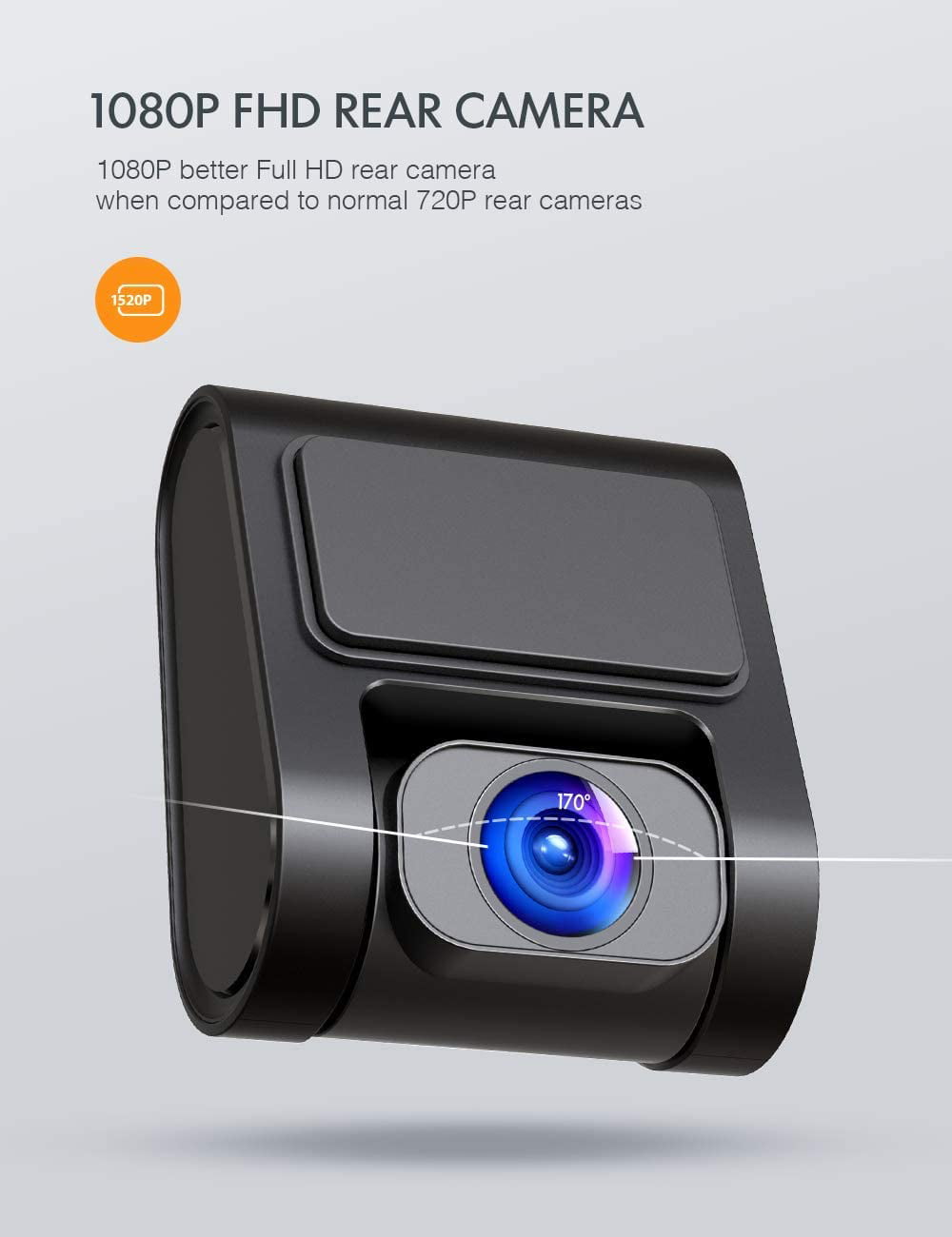 Support 128GB max APEMAN 1440P&1080P Dual Dash Cam FHD Front and Rear Camera for Cars Driving Recorder with IR Sensor Night Vision Parking Monitor G-Sensor Motion Detection 