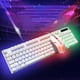 thumbnail image 5 of Combo de Teclado mecánico y Ratón retroiluminados Hugo blanco para PC Gamer, 5 of 10