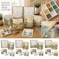 thumbnail image 2 of Sea Glass Mosaic Art Gift Kit, DIY Handmade Craft Set with Colorful Glass Pieces, Multiple Nature Patterns, Creative Present for Craft Lovers Home & Office Decor, 2 of 7
