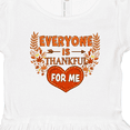 thumbnail image 4 of Inktastic Everyone Is Thankful For Me with Heart and Leaves Girls Toddler Dress, 4 of 5