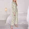 thumbnail image 3 of Goofa Cute Rabbit Printed Women’s 2 Piece Pajama Set Super,Pajamas Women's Long Sleeve Sleepwear Soft Button Down Loungewear Pjs Lounge Set Nightwear-Large, 3 of 9