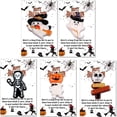 thumbnail image 4 of BKER Halloween & Pumpkin Resin 1 5 PCS Halloween Mini Figures With Pocket Card Mini Figurines Greeting Card Bulk For Halloweens Party Classroom, 4 of 5