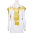 thumbnail image 2 of INSPIRE CHIC Women's Stripes Sweater Shawl Wraps Knitted Knotted Multicolor Fashion Casual Scarf for Travel Office One Size Yellow, 2 of 6
