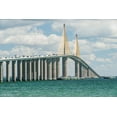 thumbnail image 2 of Tilley, Rob 14x11 Black Ornate Wood Framed with Double Matting Museum Art Print Titled - Florida-St Petersburg-Sunshine Skyway Bridge, 2 of 4