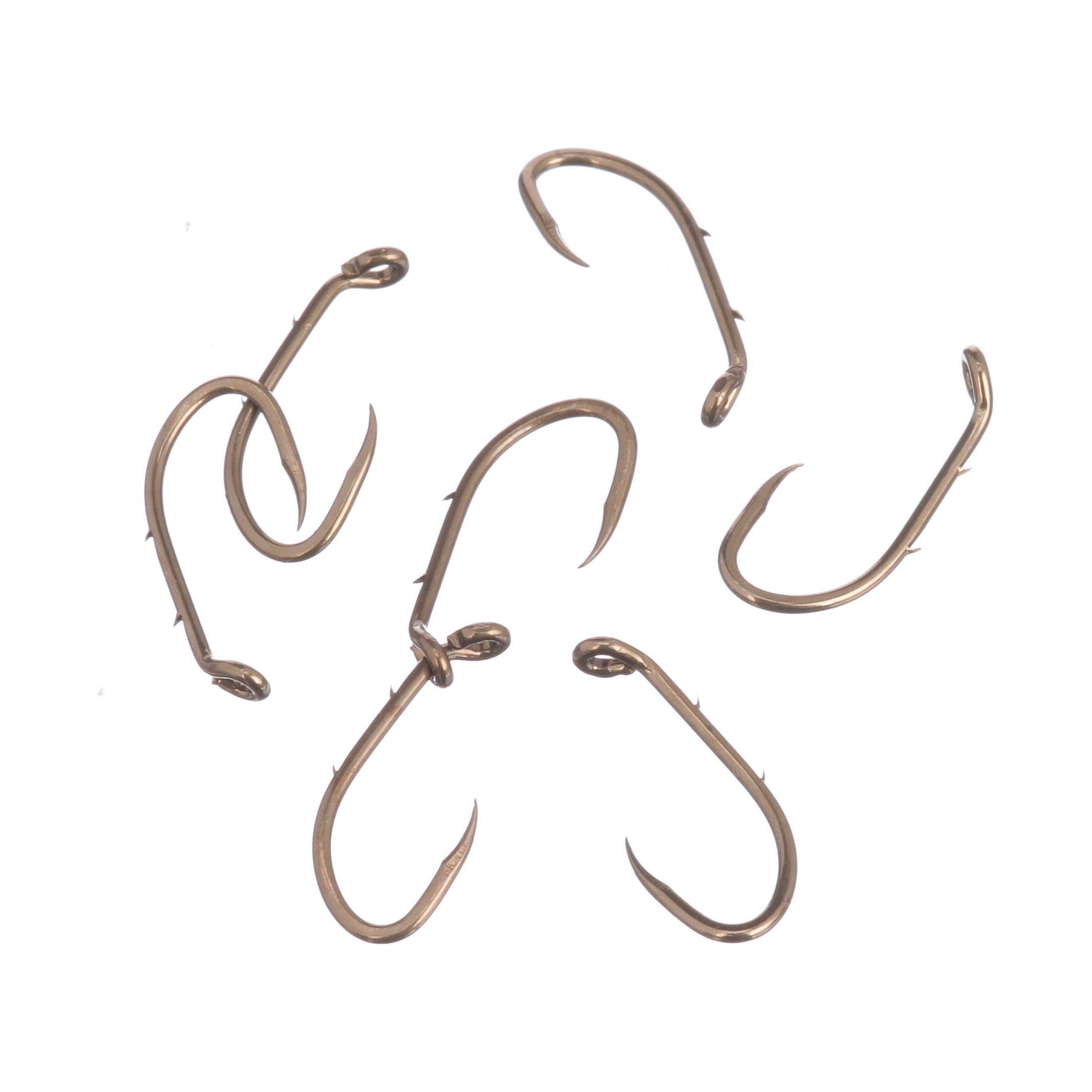 Eagle Claw Lazer Sharp Barbless Baitholder Fishing Hook, Bronze