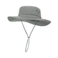 thumbnail image 1 of Milaget Bucket Hat Sunhat with Strings Adjustable Foldable Breathable Wide Brim Sun Hat S Light Gray, 1 of 9