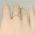 thumbnail image 3 of 2Ct Round Cut Simulated Diamond Women Eternity Wedding Band 14K Rose Gold Plated, 3 of 3