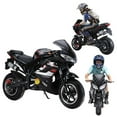 thumbnail image 2 of WETS 49cc 4 Stroke Dirt Bike for Kids Youth,Mini Motorcycle Motorbike Beach Off Road Vehicles, Dual Headlights, Up to 25MPH, Weight Support Up to 330Lbs, 60min Range, 2 of 7