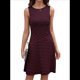 thumbnail image 1 of Vestidos Casuales para Mujer 2025, Minivestidos A Rayas Sin Mangas, Cintura Alta, Corte A. Vino Tinto M, 1 of 10