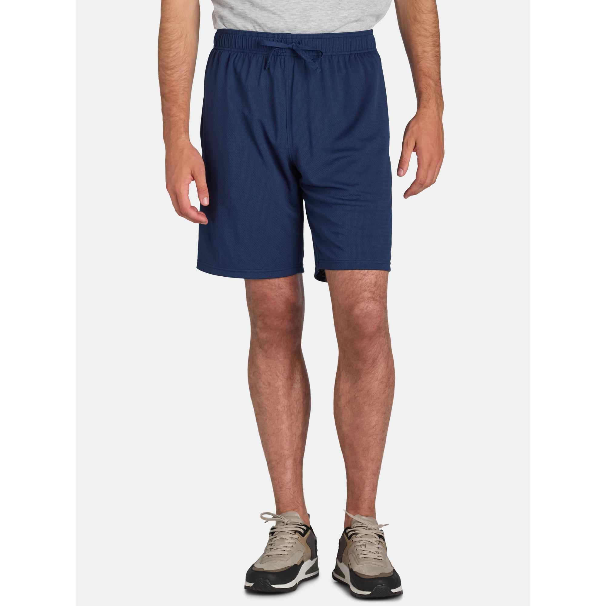 Athletic Works Men's and Big Men's Active Mesh Shorts, 9" Inseam, Sizes XS-5XL