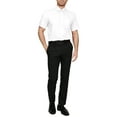 thumbnail image 3 of J. METHOD Men's Classic Regular Fit Button Down Short Sleeve Solid Color Dress Shirts S-5XL, 3 of 5