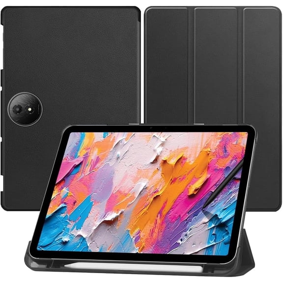 [lihoulai]  for TCL NXTPaper 11 Plus Tablet Case,TCL Tablet 11.5Inch Case, Ultra Thin, Protective Case, Trifold, Magnetic Closure, Stand, Shockproof, Ultra Lightweight, with Pencil Holder, Black