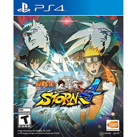 Naruto Shippuden: Ultimate Ninja Storm 4 - Playstation 4 Naruto Shippuden: Ultimate Ninja Storm 4 - PlayStation 4 Brand : bandai namco entertainment store Weight : 2.4 ounces Change Leader System - Recreate all the legendary teams from Naruto Shippuden or create your own team! Players will be able to switch characters during the fight! New Features - Enjoy fast-paced fights with the Wall-run! Incredible Roster - The most impressive collection in the history of Naruto games will span the Naruto Shippuden story arc and capture the latest character appearances from the anime. Original Voiceover Support - Includes the Japanese  American  Mexican and Brazilian voiceover cast! With more than 12 million Naruto Shippuden: Ultimate Ninja Storm games sold worldwide  this series established itself among the pinnacle of Anime & Manga adaptations to videogames! As every good story comes to an end  Naruto Shippuden: Ultimate Ninja Storm 4 is going to be the most incredible Storm game released to date! Players around the world will experience the exhilarating adventures of Naruto Uzumaki like never before! The latest opus in the acclaimed Storm series will take gamers on a breathtaking and epic ride with new features like Change Leader System and Wall-run. For the first time ever  the world of Naruto will also take advantage of the graphics power of the new generation systems. This is just the beginning and more characters and features will be announced in the future!