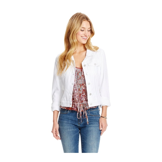 Campera de Jean Blanca Jessica Simpson Pixie para Mujer