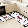 thumbnail image 5 of Kitchen Rugs Sets 3 Piece with Runner Floral Kitchen Floor Mat Carpet Farmhouse Rugs and Mats Non Skid Washable Runner Rug for Kitchen Office Sink Laundry, 5 of 12